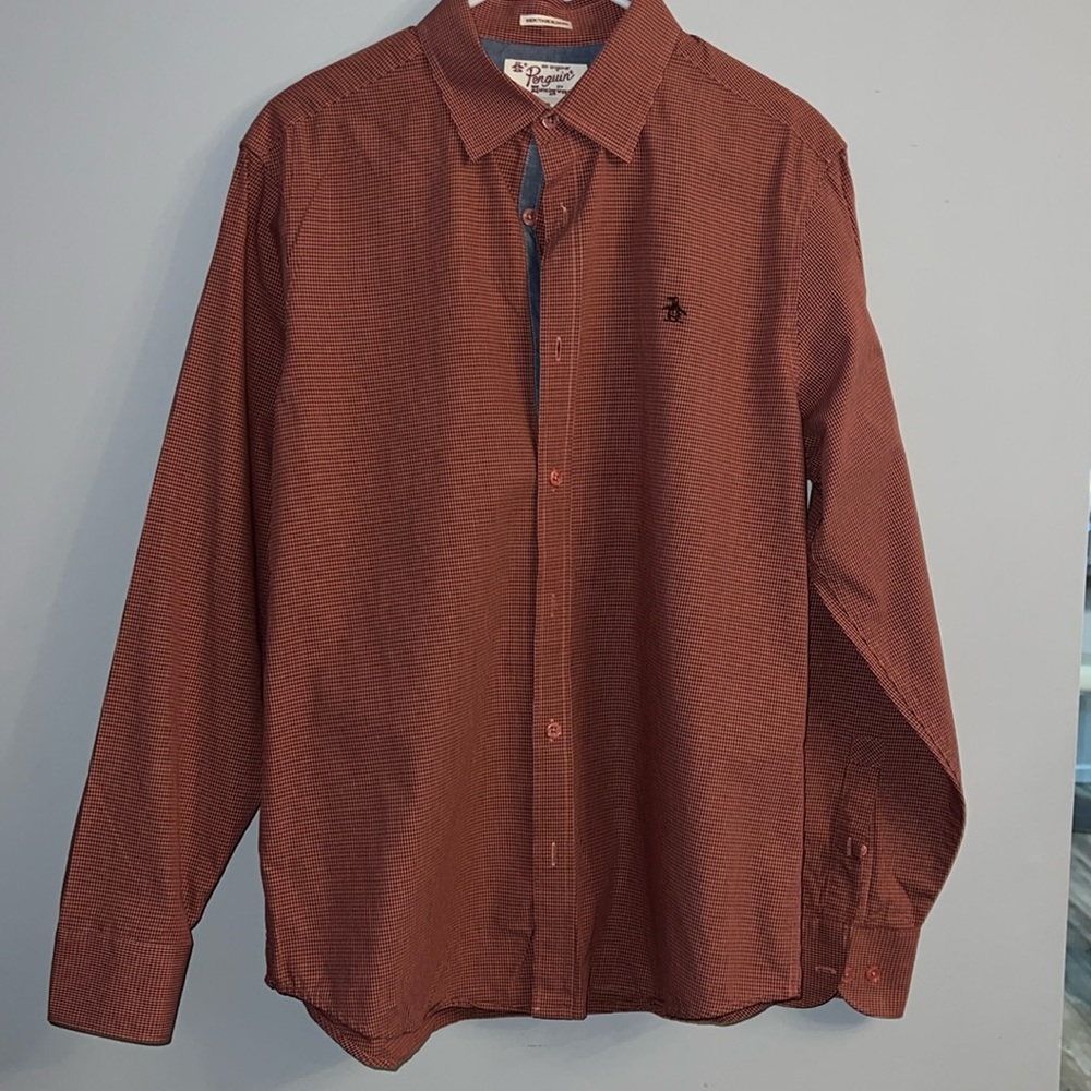 Penguin Long Sleeve Button Down Shirt